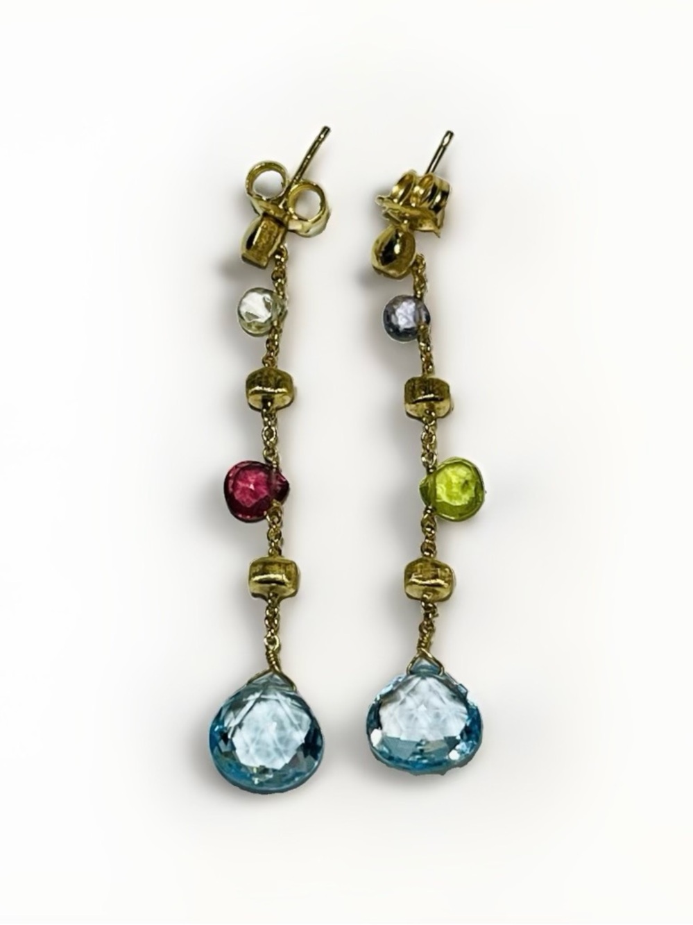 Marco Bicego Paradise 18K Yellow Gold Gemstone Earrings